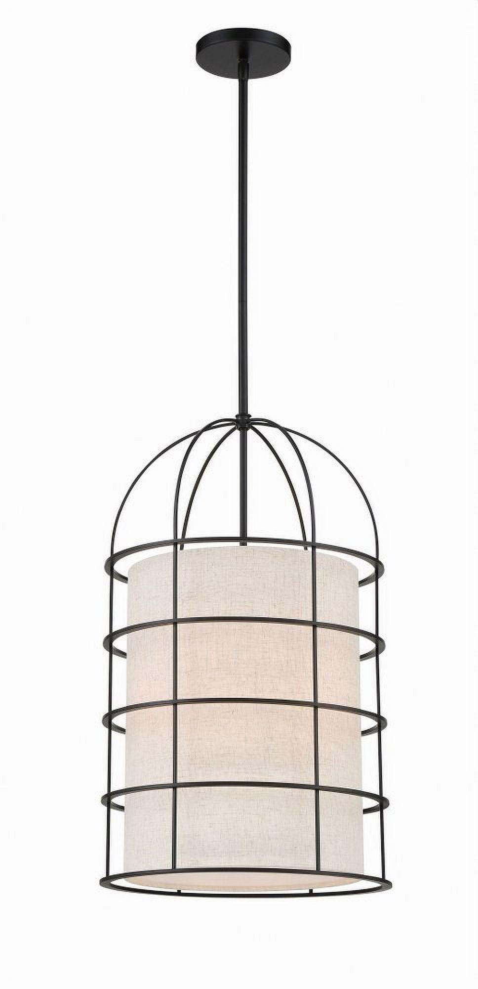 2154-66A-Minka Lavery-Gateway Park - 4 Light Pendant-23.5 Inches Tall and 14 Inches Wide-Coal Finish