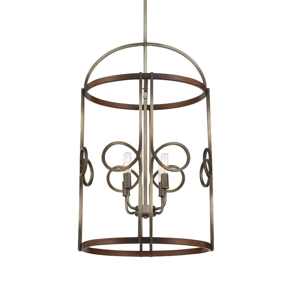 Minka Lavery - Yorkville - 4 Light Pendant-33 Inches Tall and 18 Inches Wide