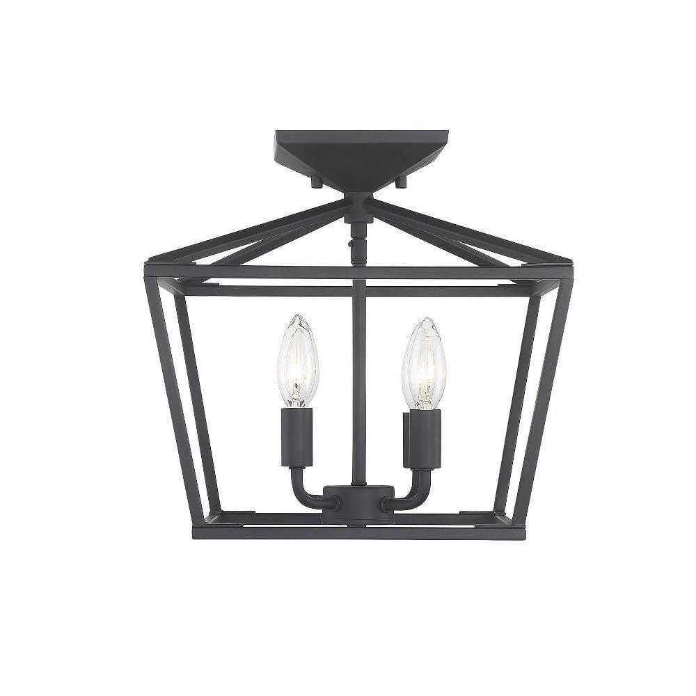 Savoy House Townsend 4 - Light Semi-Flush Mount in  Matte Black