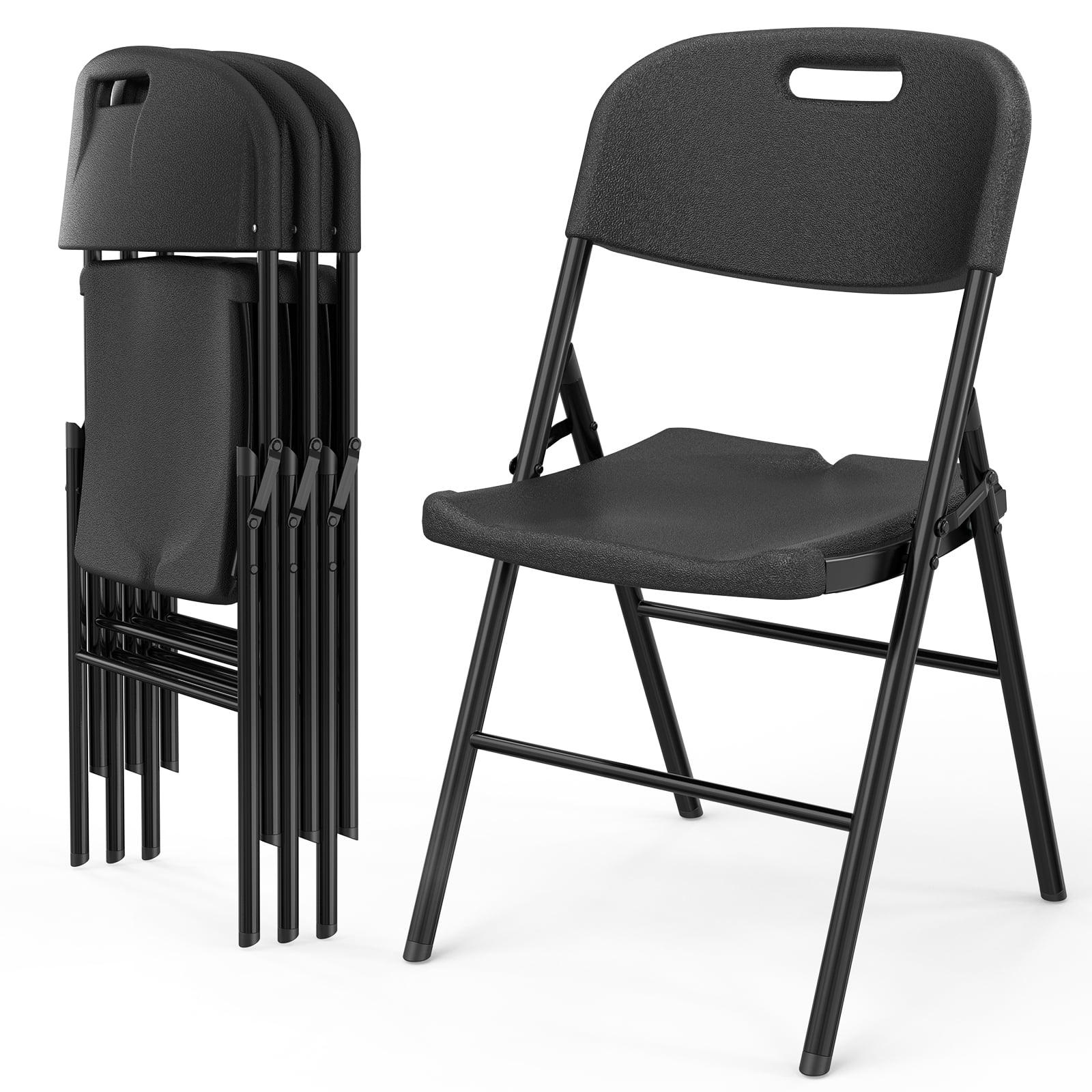 Plastic / Resin Stackable Folding Chair Folding Chair Set (Set of 4)