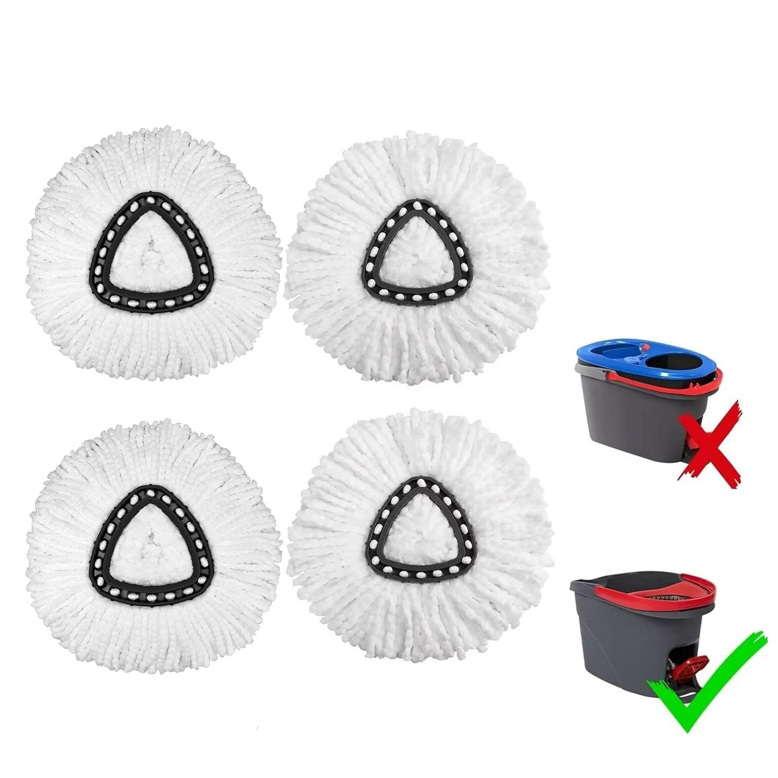 4 Pack Spin Mop Refill - Replacement Head Compatible with O Cedar, Microfiber Spin Mop Refills,clean the floor. Easy Floor Cleaning Mop Head Replacement - Bonison