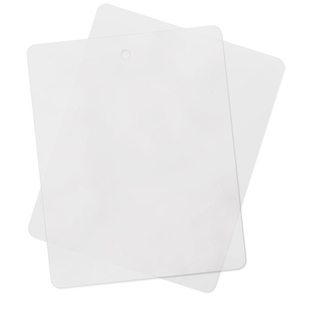 (4 Pack) Thin Clear Flexible Cutting Board Chopping Mat - 12" x 15"