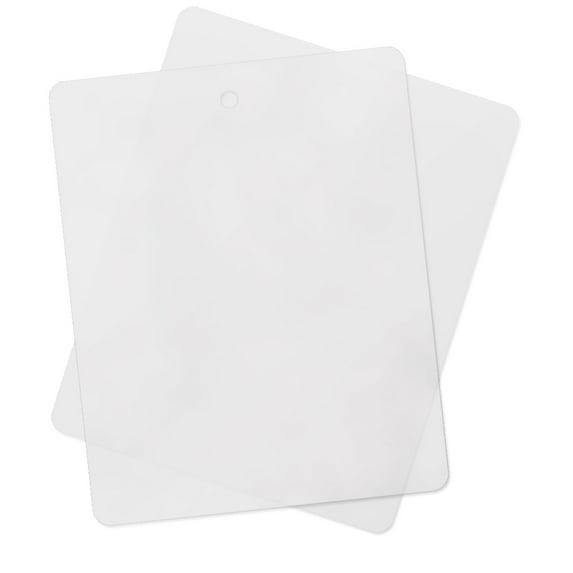 (4 Pack) Thin Clear Flexible Cutting Board Chopping Mat - 12" x 15"