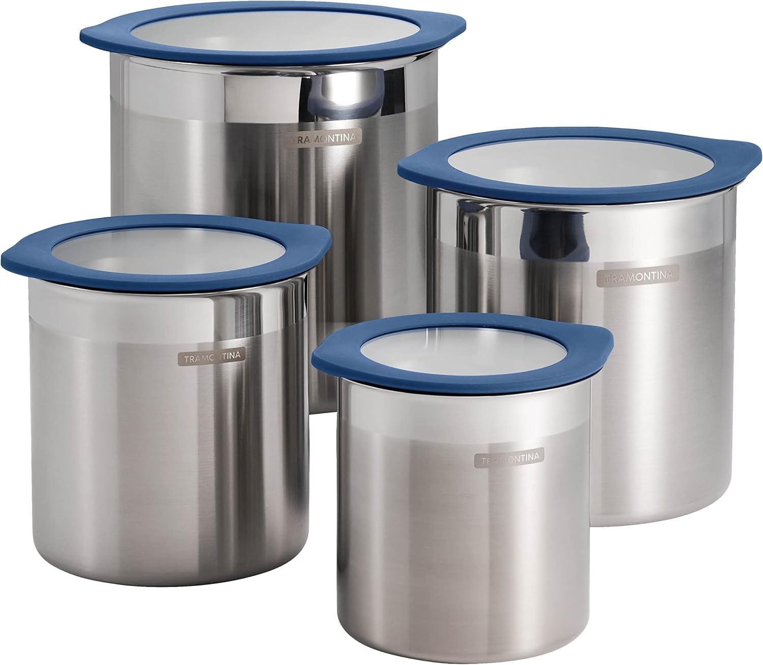 Tramontina 4 Piece Kitchen Canister Set