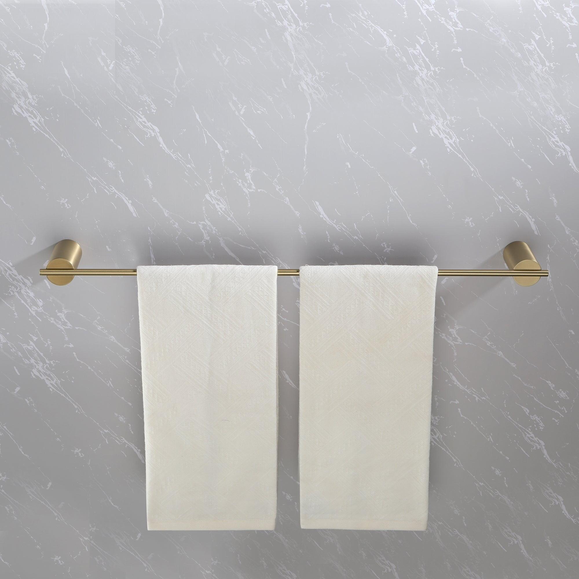 Brushed Gold Stainless Steel 4-Piece Bathroom Hardware Set