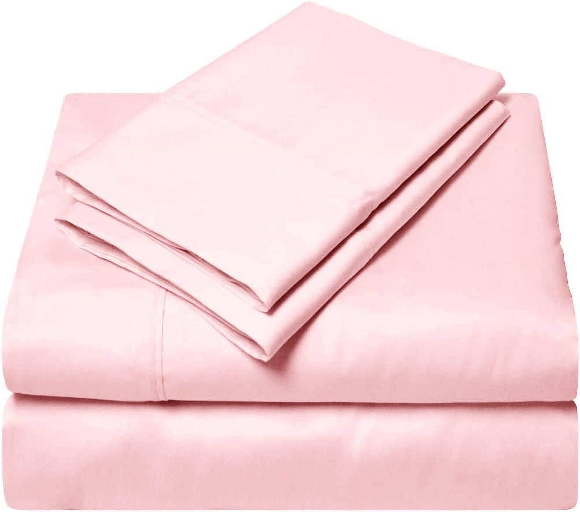 Queen Pink Egyptian Cotton Deep Pocket Sheet Set