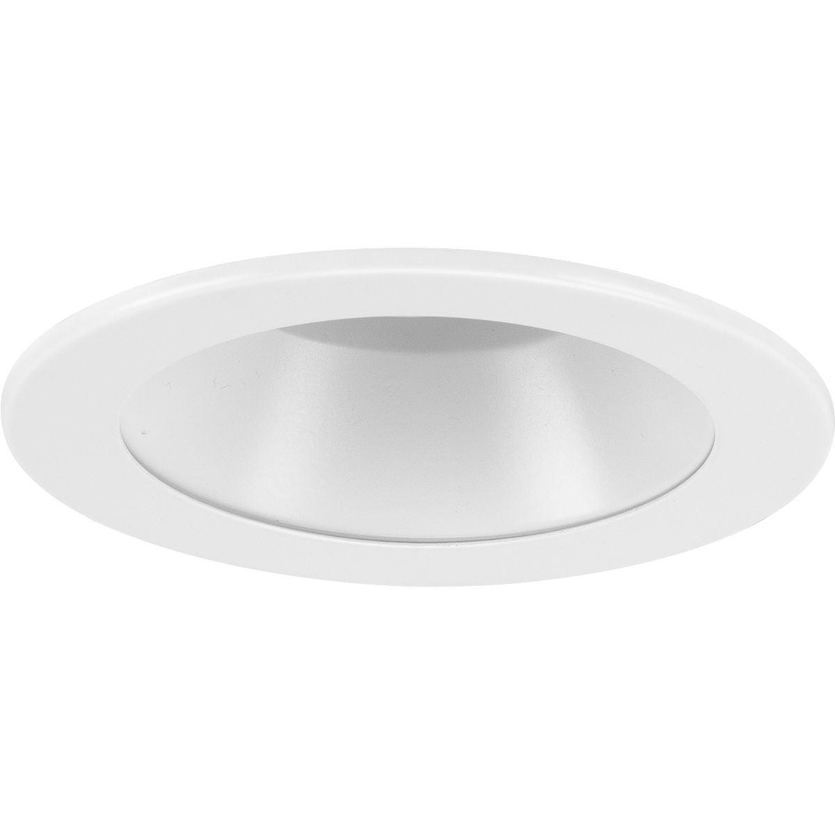 White Aluminum 4" Recessed Open Trim with Reflector