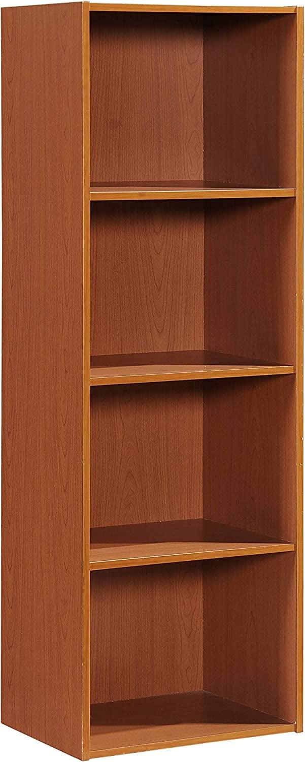 Cherry 4-Shelf Wooden Kids' Bookcase