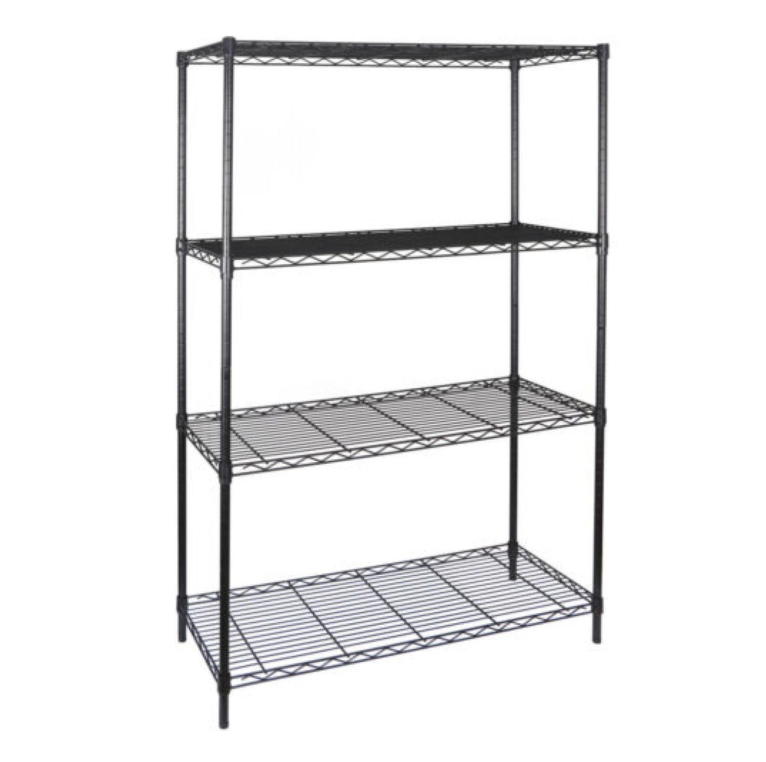 4-Shelf Metal Wire Shelving Rack Shelf Adjustable Heavy Duty Storage Organizer