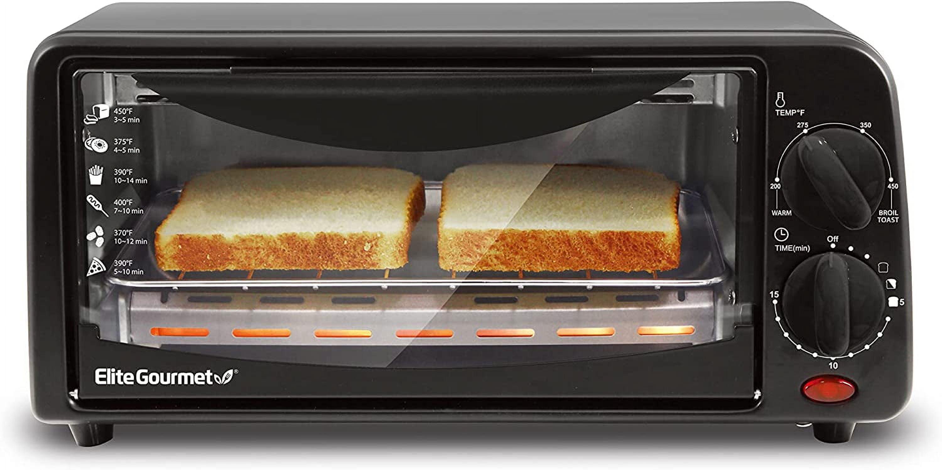 BLACK+DECKER Black+decker 4-slice Toaster Oven, 4 Cooking Functions