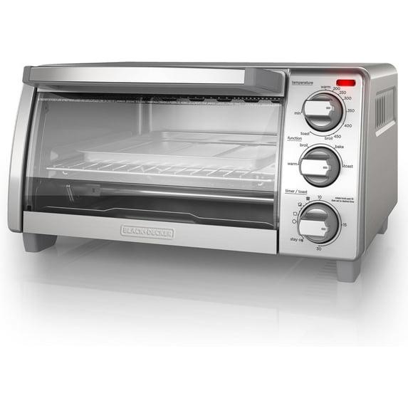 BLACK+DECKER Black+decker 4-slice Toaster Oven, 4 Cooking Functions