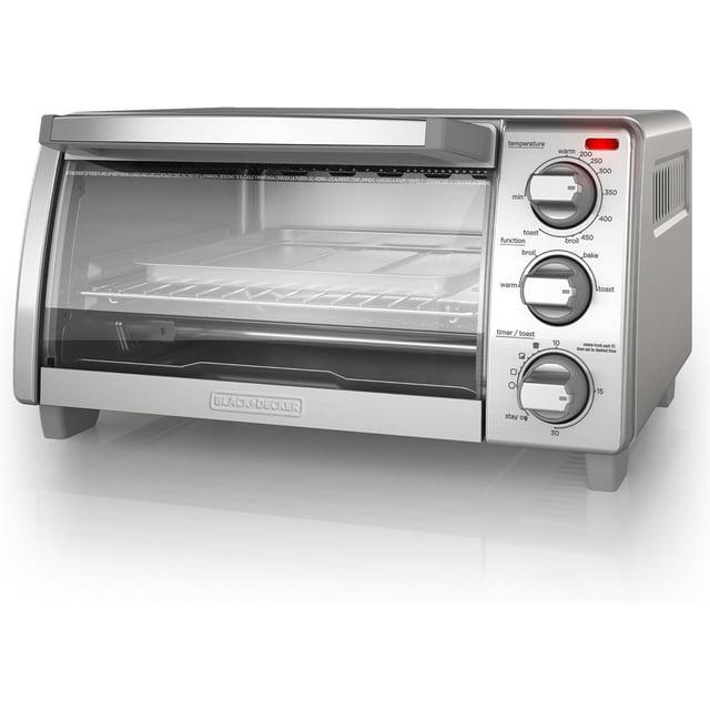 BLACK+DECKER Black+decker 4-slice Toaster Oven, 4 Cooking Functions