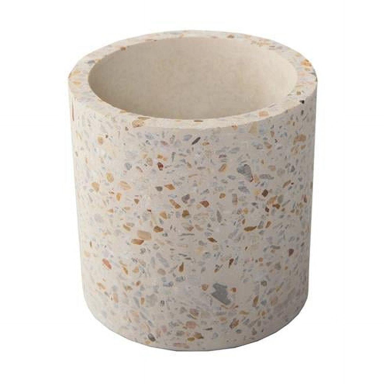 Flora Bunda 4 Inch Terrazzo Pot Concrete Stoneware Planter,4"