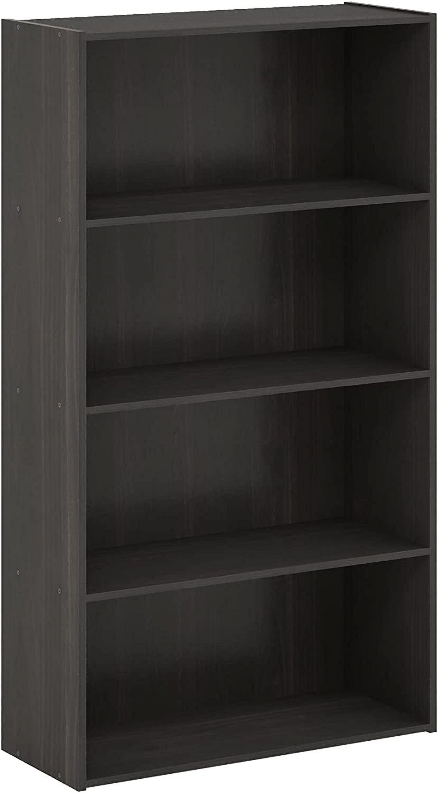 Espresso 4-Tier Engineered Wood Bookcase