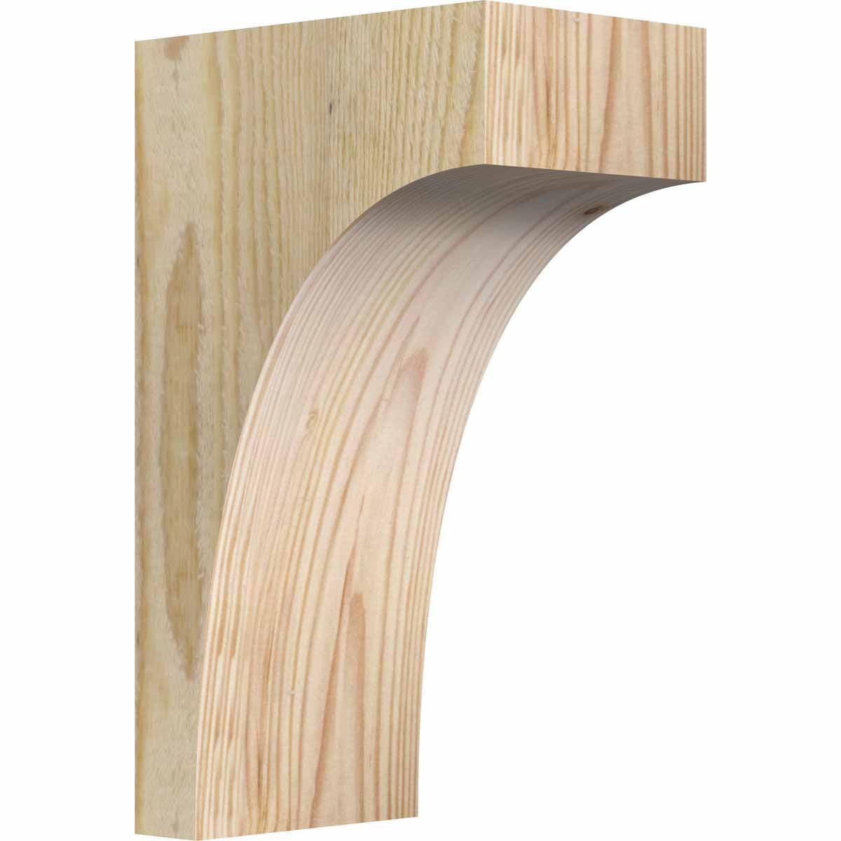 4"W x 6"D x 10"H Huntington Rough Sawn Corbel, Douglas Fir