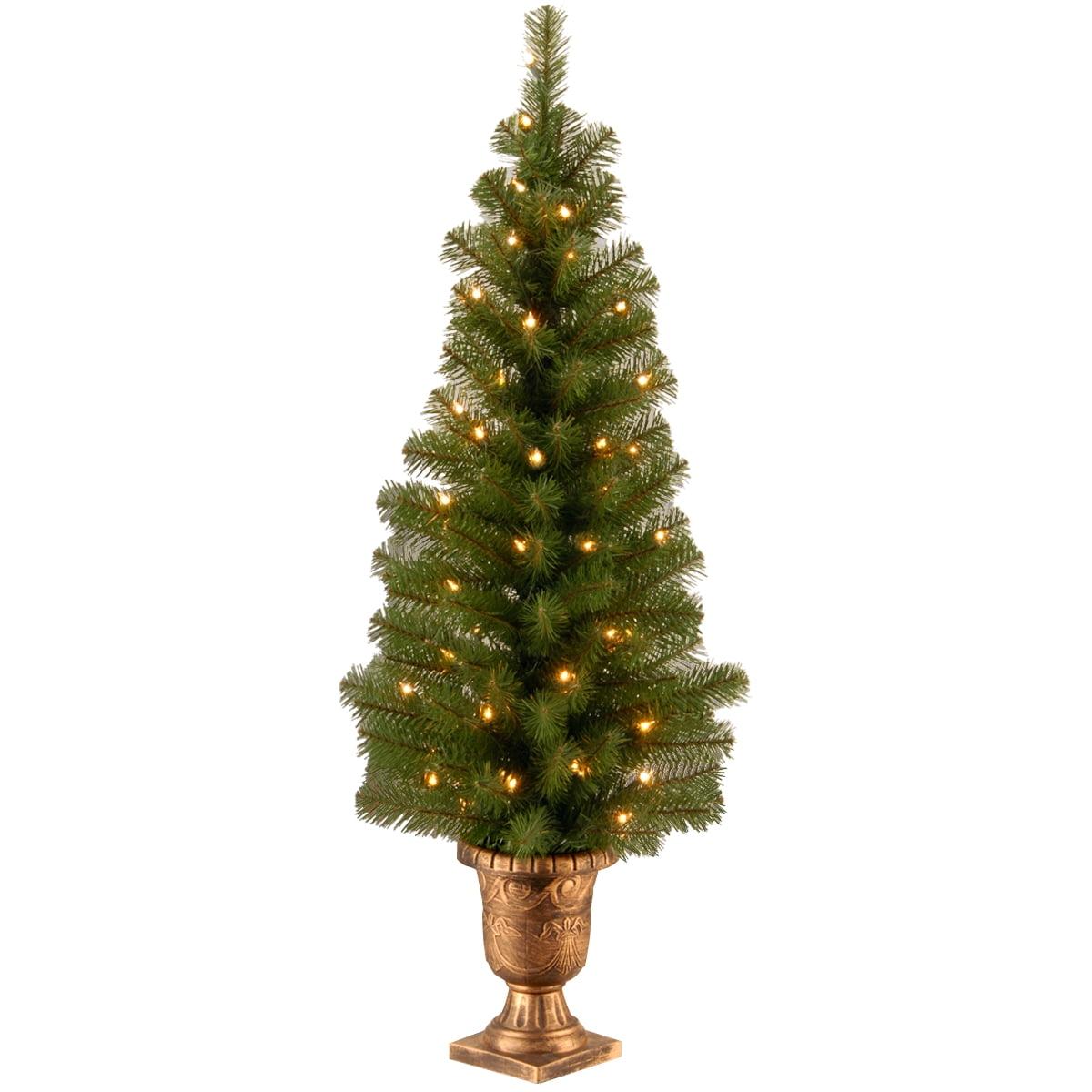 4' Prelit Pencil Montclair Spruce Artificial Christmas Tree Clear Lights - National Tree Company