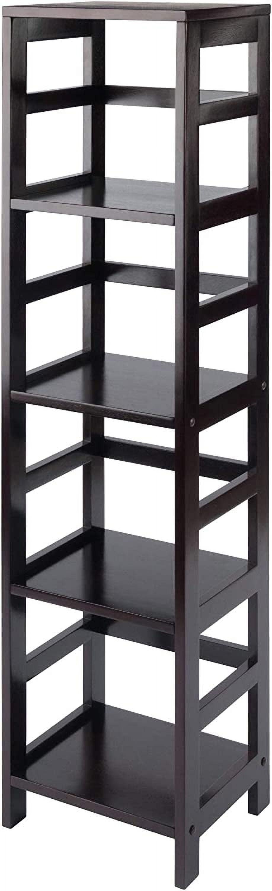 55" 4 Section Narrow Bookshelf Espresso - Winsome