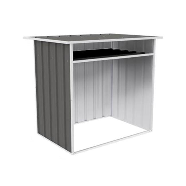 Absco Woodstore 30.71" W x 42.52" D Galvanized Steel Log Store