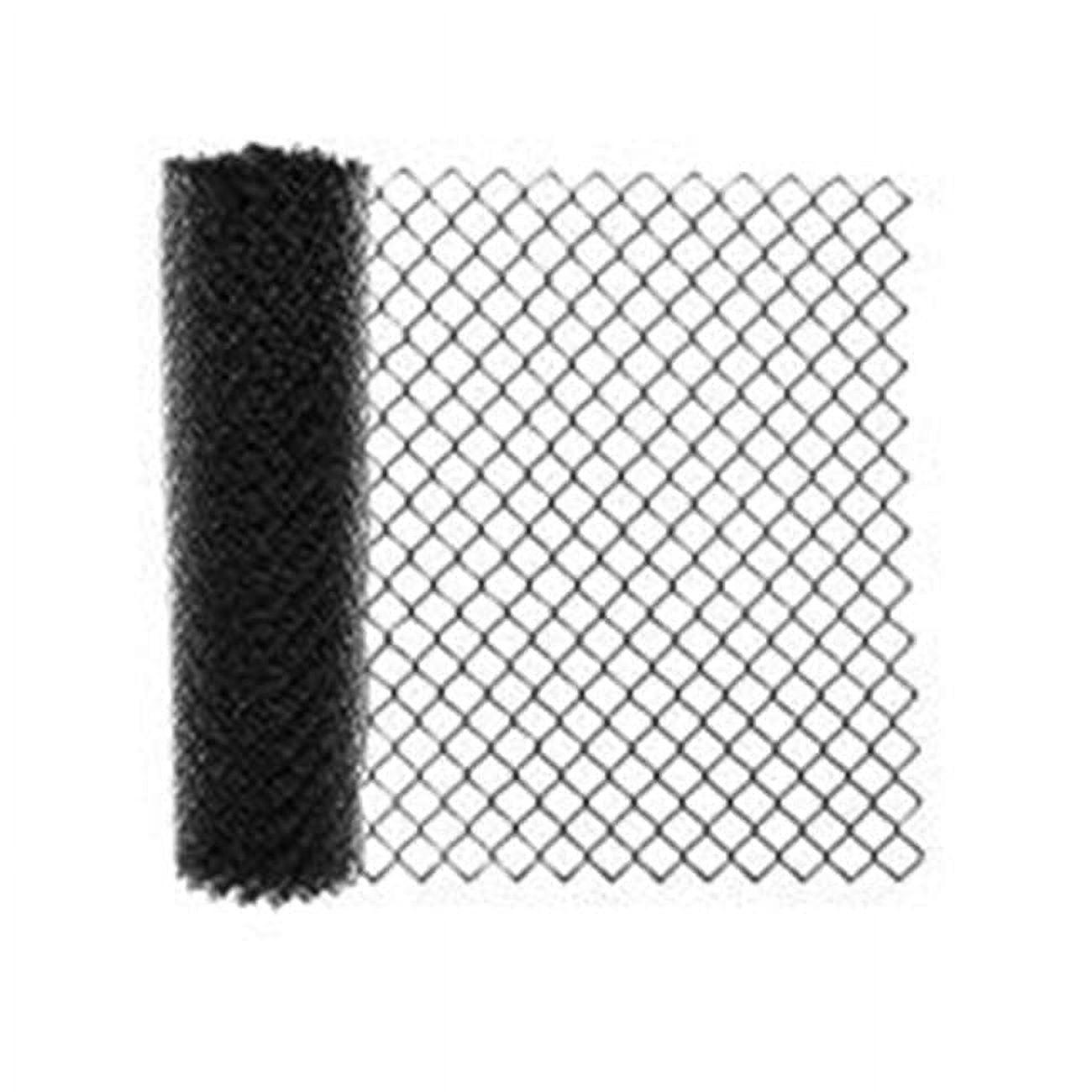 4 x 50 ft Black Galvanized Steel Chain Link Fence Fabric