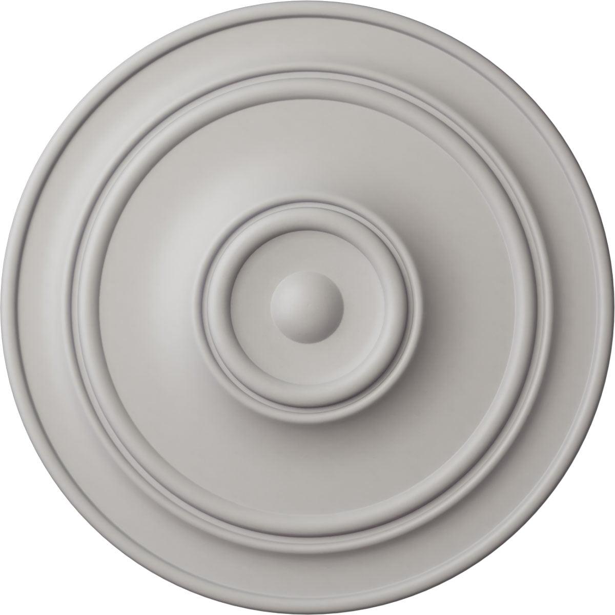 Ultra Pure White Hand-Painted Classic Ceiling Medallion