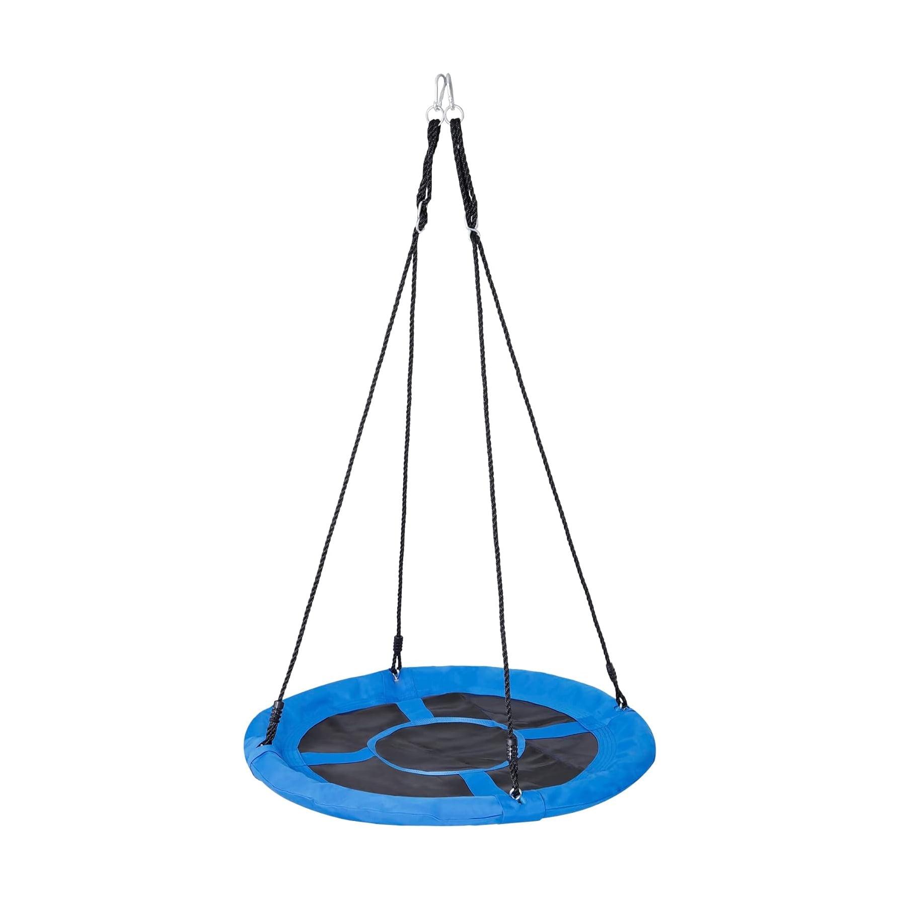 Klo Kick 40inch Metal/Fabric Web/Saucer Swing with Chains and Hooks
