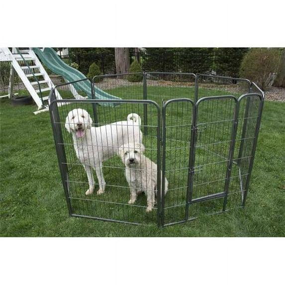 Iconic Pet Heavy Duty Metal Tube Pen Pet Dog Exercise and Training Playpen - 40"