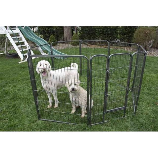 Iconic Pet Heavy Duty Metal Tube Pen Pet Dog Exercise and Training Playpen - 40"