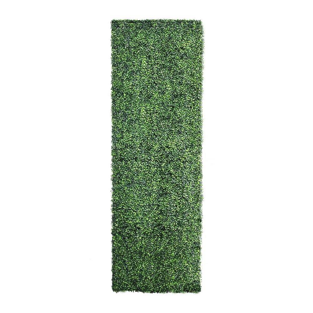 40 in. x 120 in. Light Green Artificial Boxwood Hedge Roll with Lights