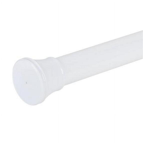 Zenna Home Adjustable Tension Stall Shower Rod, 26 - 40 Inches, White