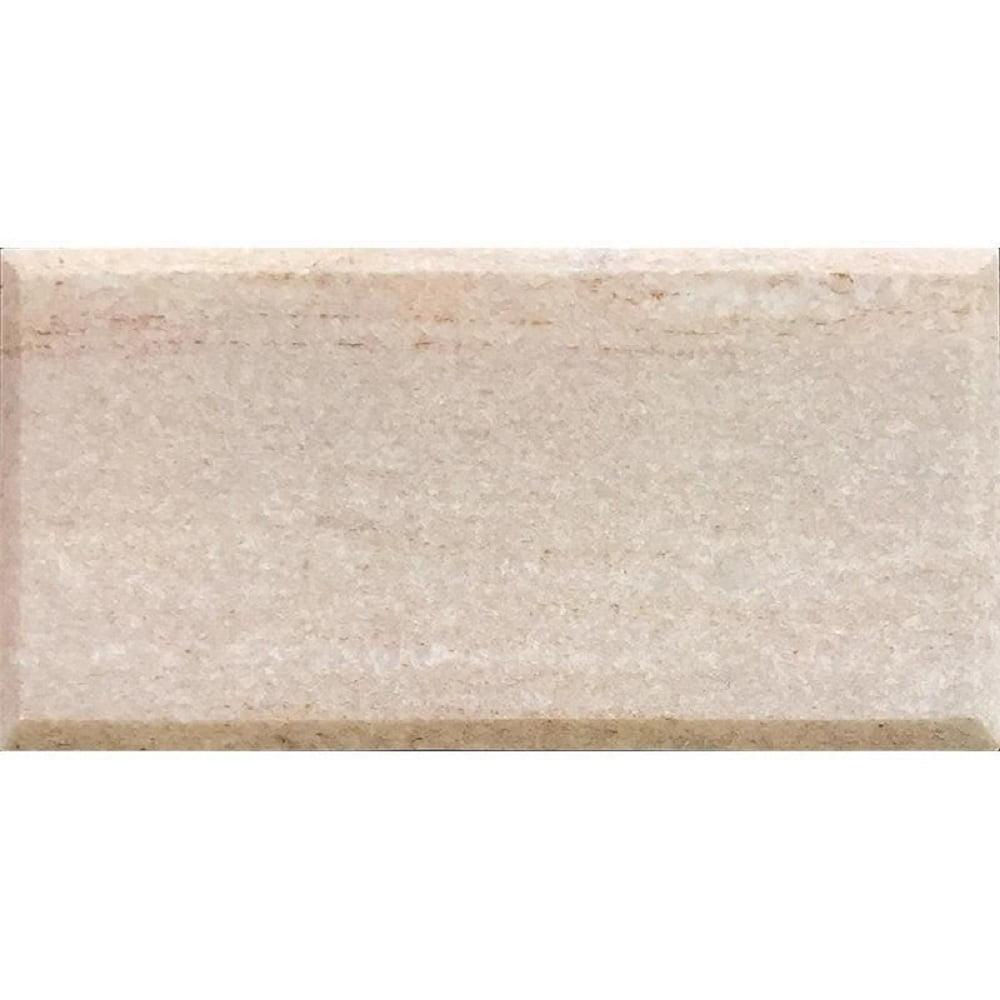 3" X 6" Beveled Marble Subway Tile