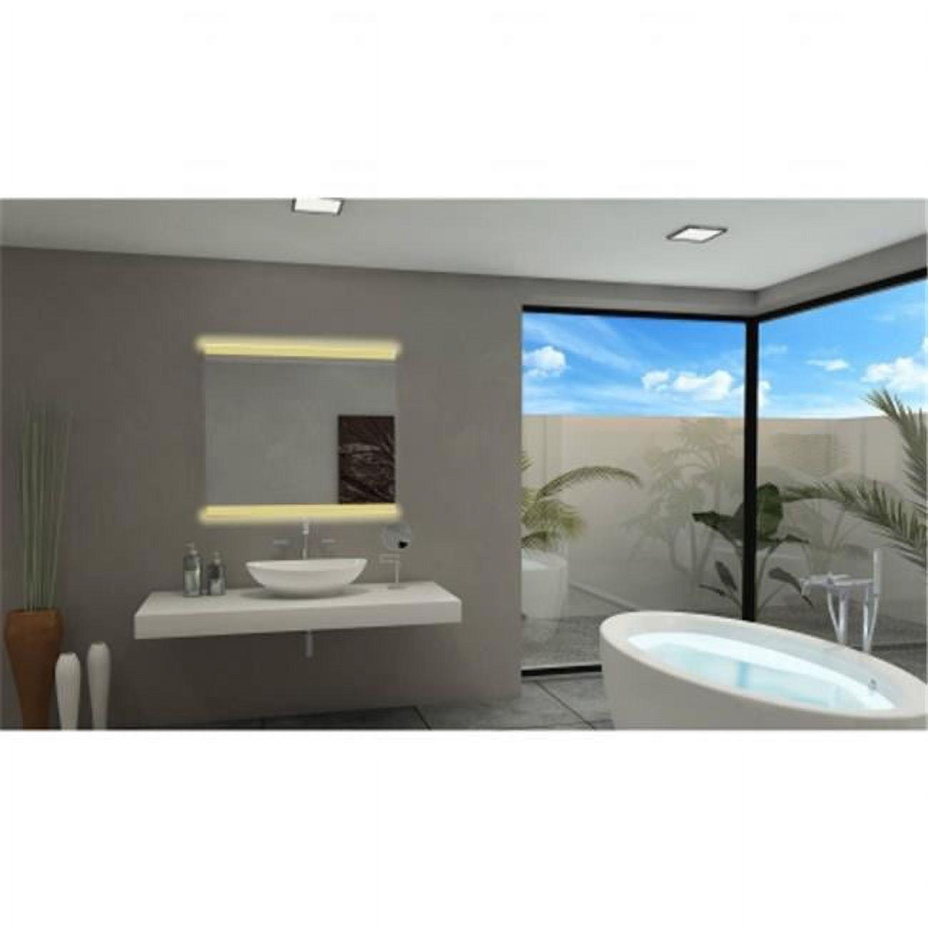 Elegance 46" Frameless Backlit Vanity Mirror with LED Lighting