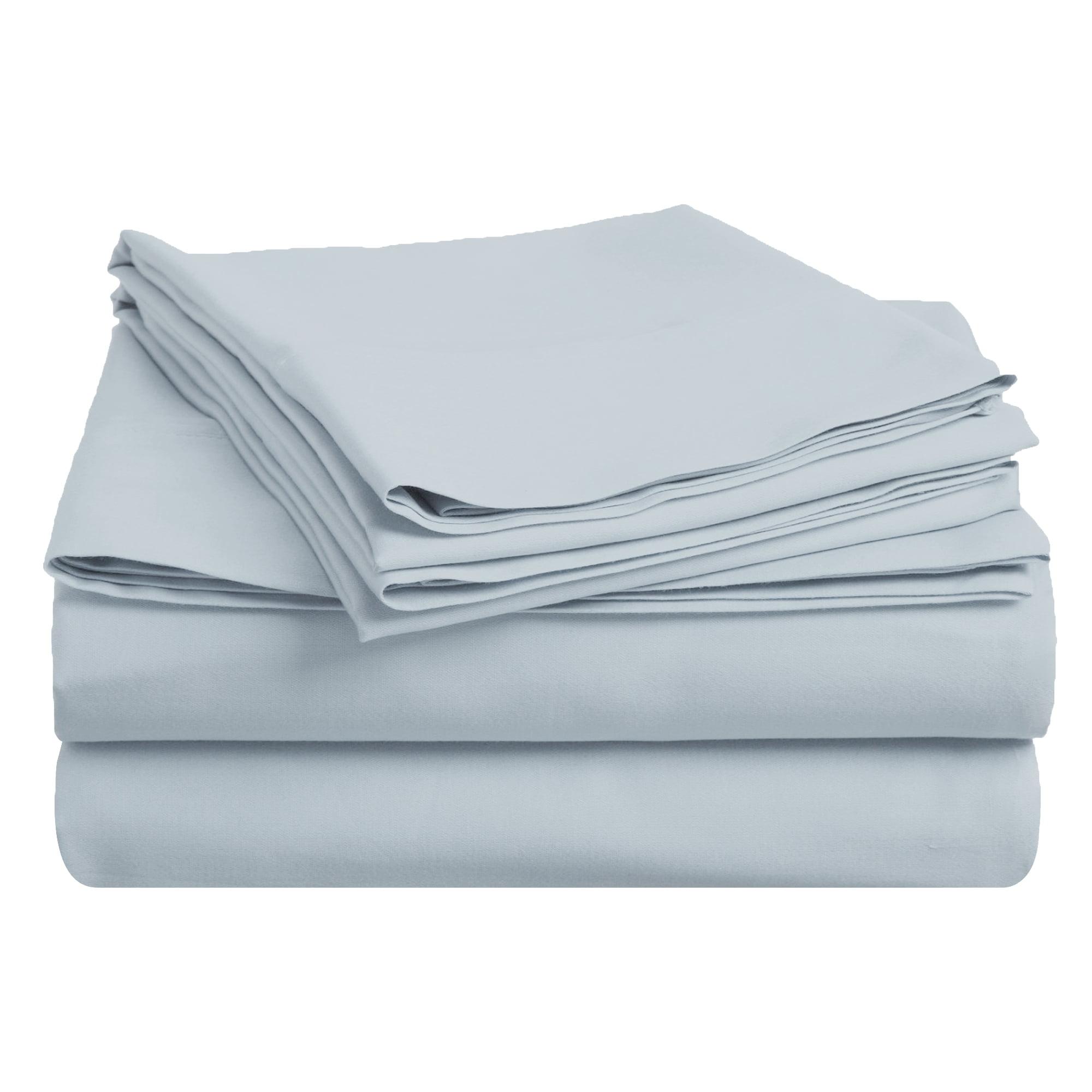 Light Blue Full Egyptian Cotton Deep Pocket Sheet Set