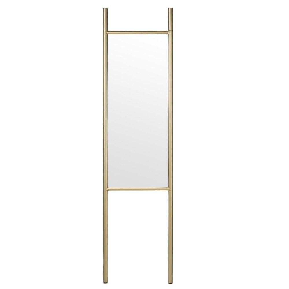 Ladder Industrial Chic Full-Length Gold Steel Mirror