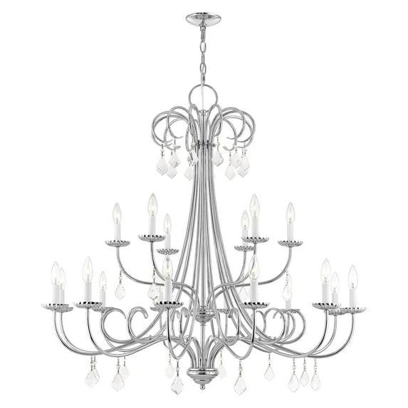 Livex Lighting Daphne 18 - Light Chandelier in  Polished Chrome