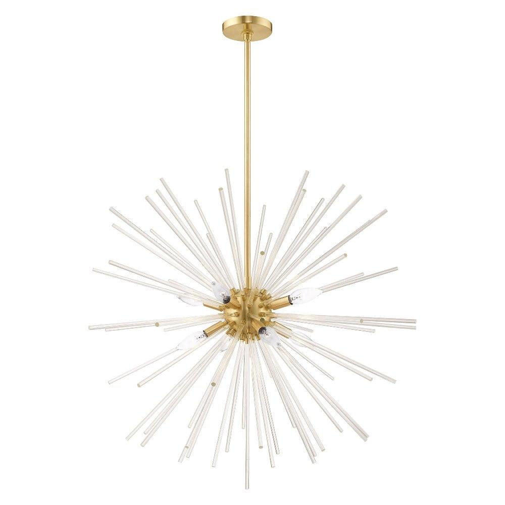 Livex Lighting Utopia 8 - Light Chandelier in  Satin Brass