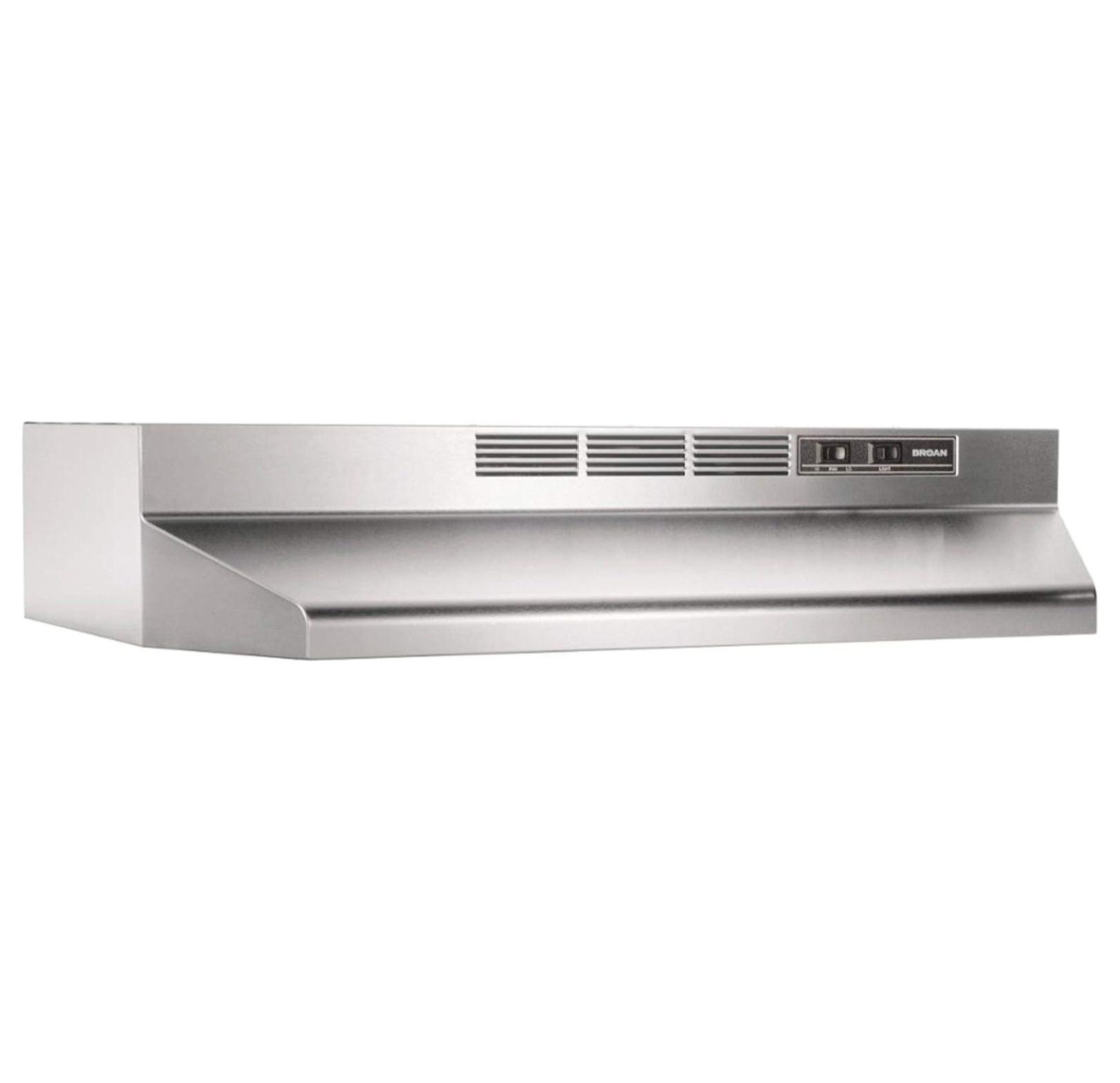 413004 Non-Ducted Ductless Range Hood with Lights Exhaust Fan for Under Cabinet, 30-Inch, Stainless Steel