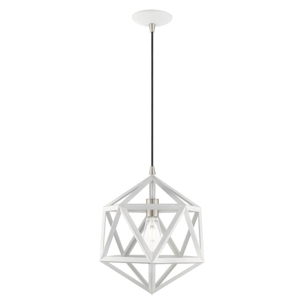 41328 Geometric Shade Mini Pendants Single Light 13" Wide Pendant