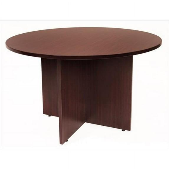 42 In. Round Conference Table - Mahogany