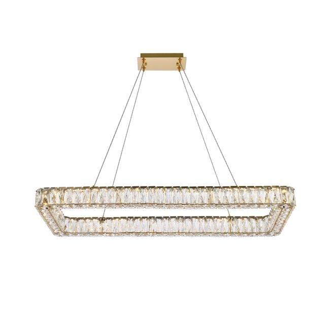 Elegant Lighting Monroe 1 - Light Pendant in  Gold