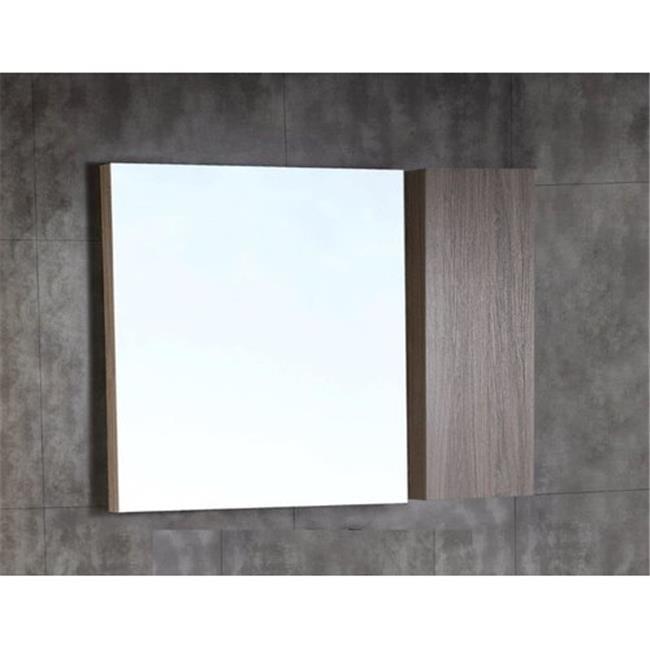 42'' W 31.5'' H Surface Frameless Medicine Cabinet with Mirror and 1 Fixed Shelf