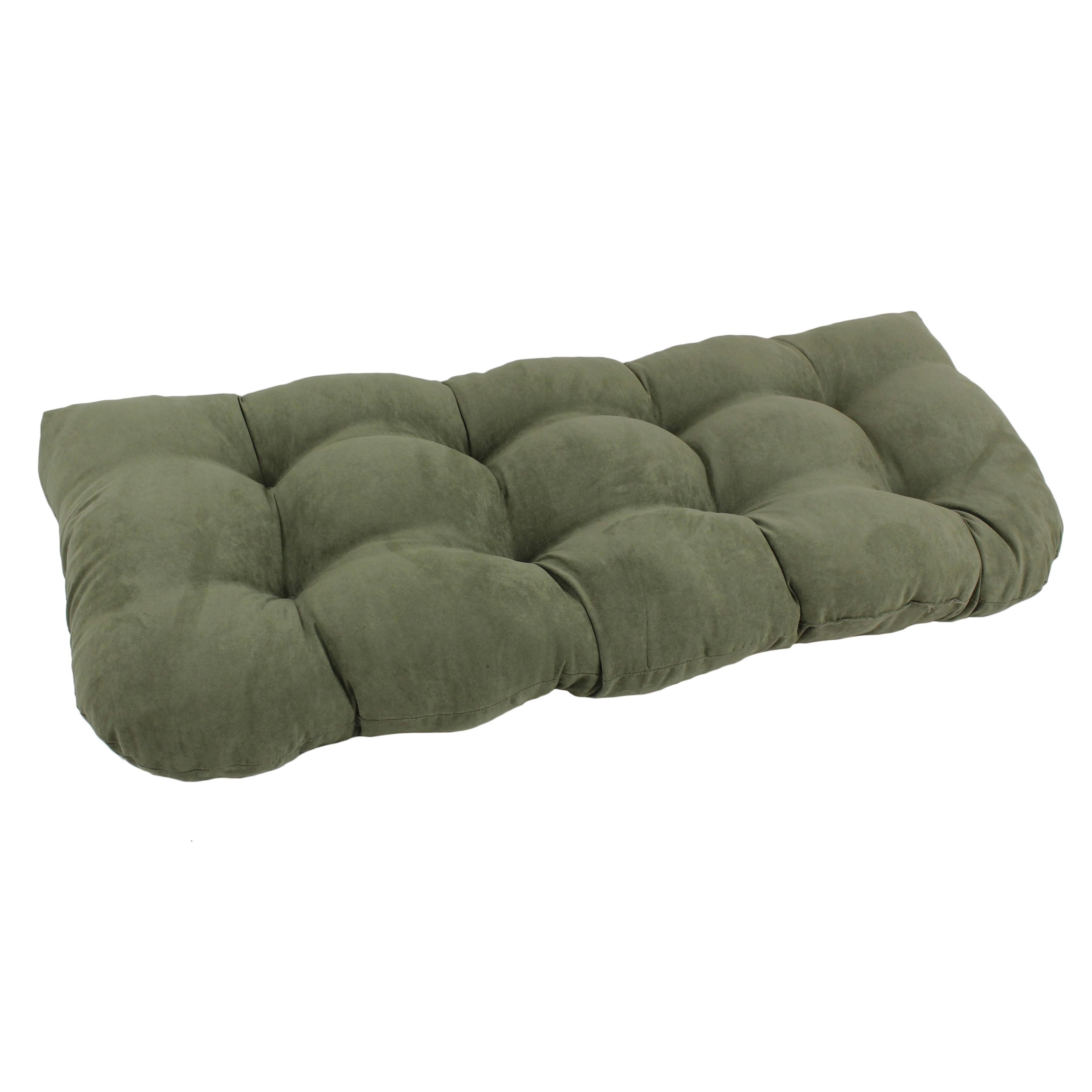 Sage Green 42"x19" Microsuede Tufted U-Shaped Settee/Bench Cushion