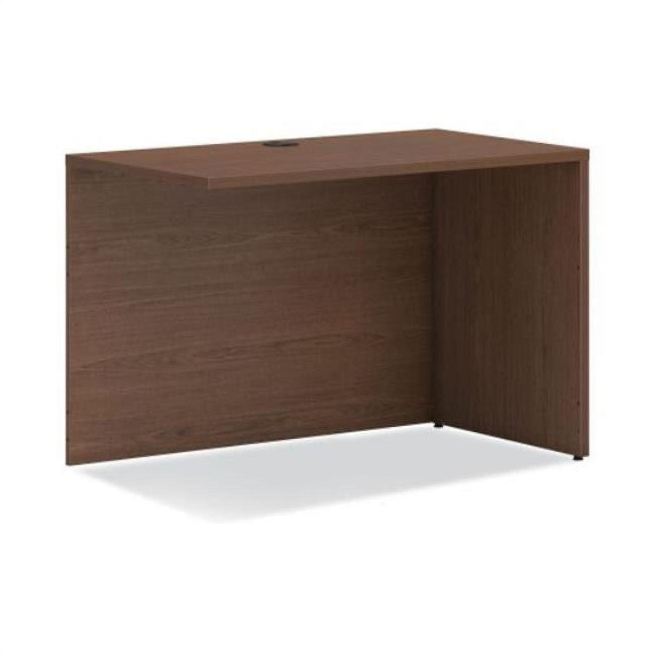 Sepia Walnut 42" Contemporary Mod Return Shell Desk