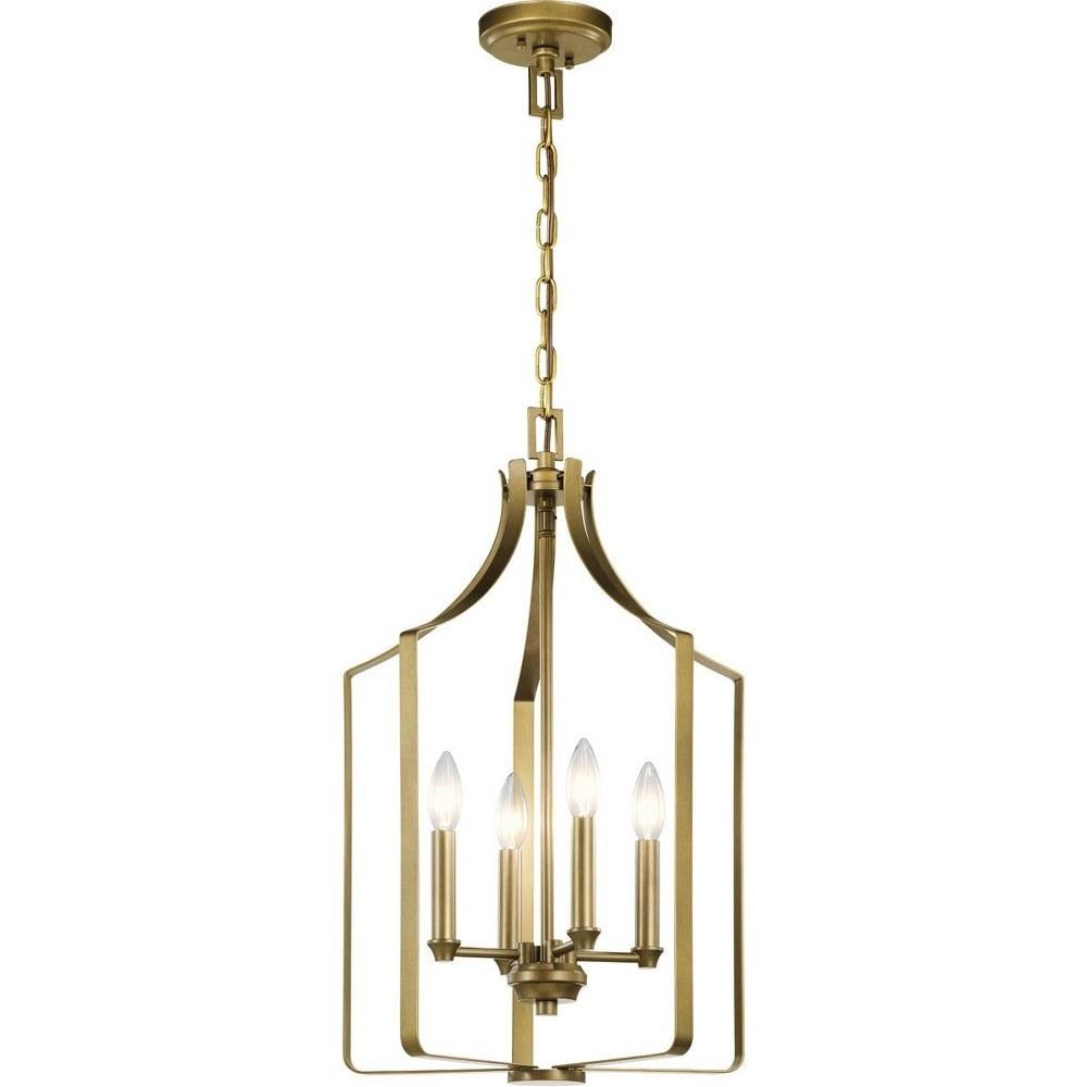 Kichler Lighting Morrigan 4 - Light Chandelier in  Natural Brass