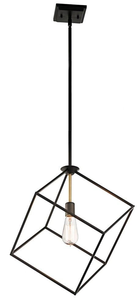 42525OZ-Kichler Lighting-Cartone - 1 light Pendant - with Contemporary inspirations - 20.75 inches tall by 17 inches wide-Olde Bronze Finish