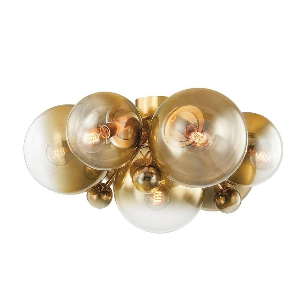 427-07-VPB-Corbett Lighting-Kyoto - 7 Light Flush Mount-14.75 Inches Tall and 27.75 Inches Wide