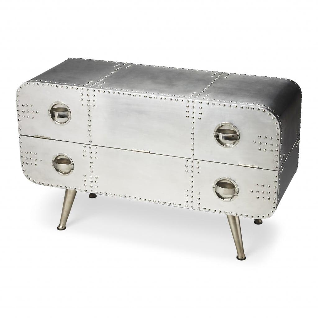 Butler Specialty Industrial Chic Midway Aviator Console Chest