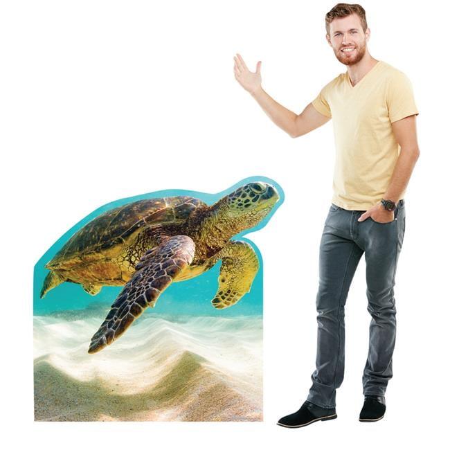 43 x 45 in. Sea Turtle Cardboard Cutout