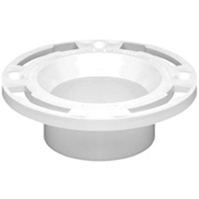 White PVC 3-4 Inch Closet Flange