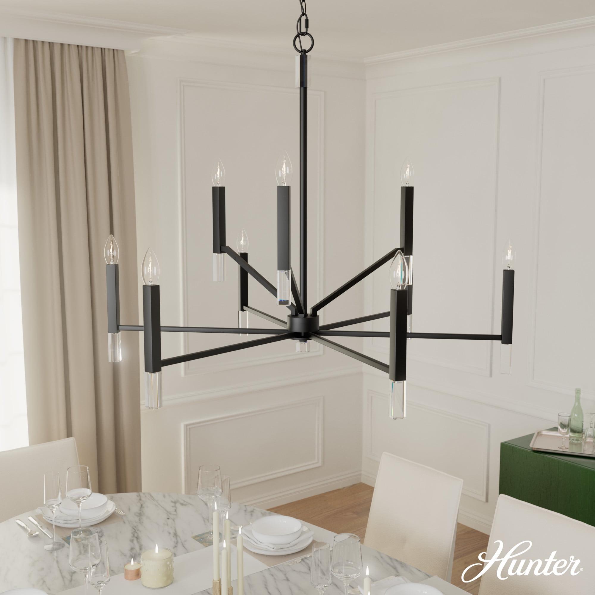 Sunjai 9 Light 2-Tier Sputnik Modern Linear Chandelier