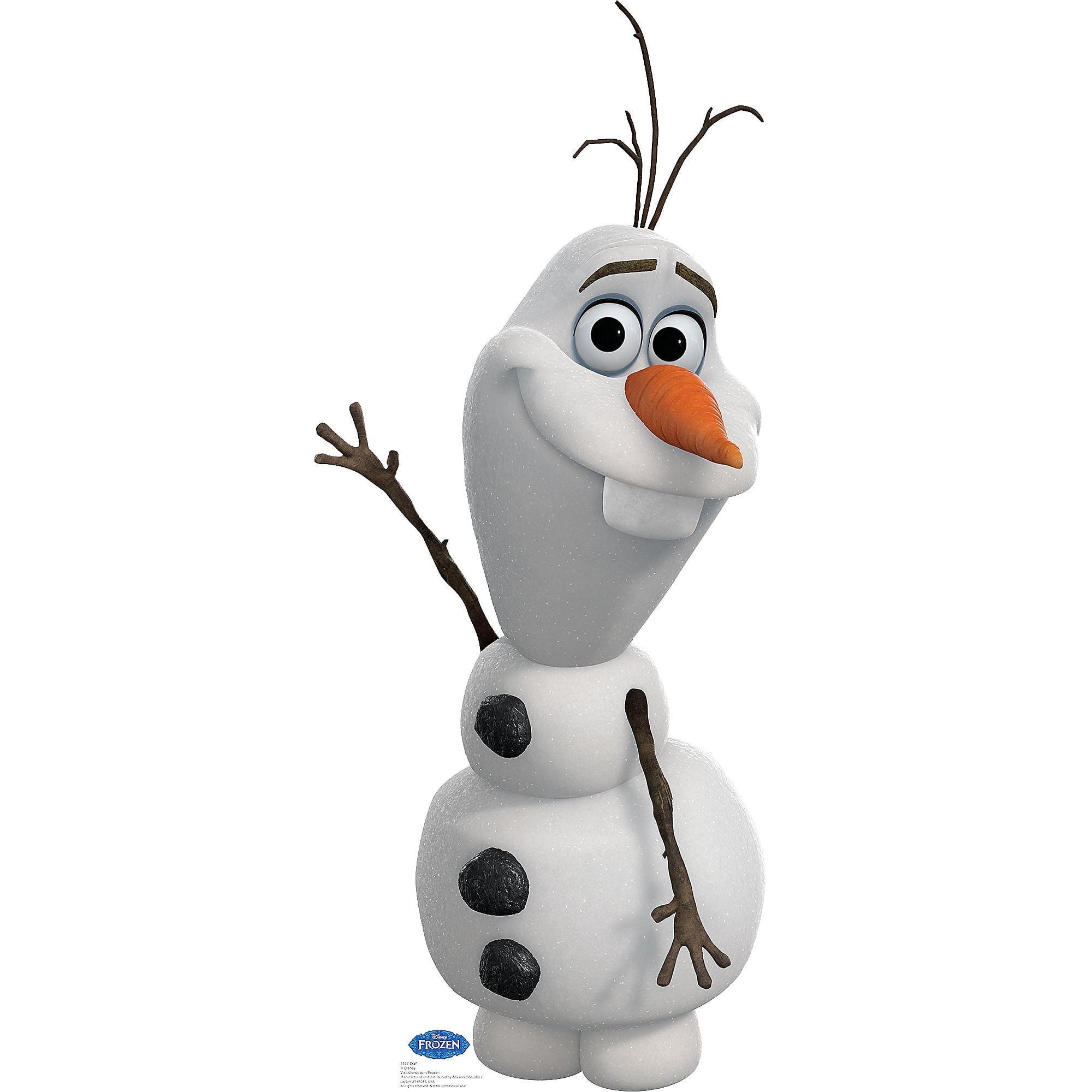 45'' Disney Frozen Olaf Cardboard Standup with Santa Hat